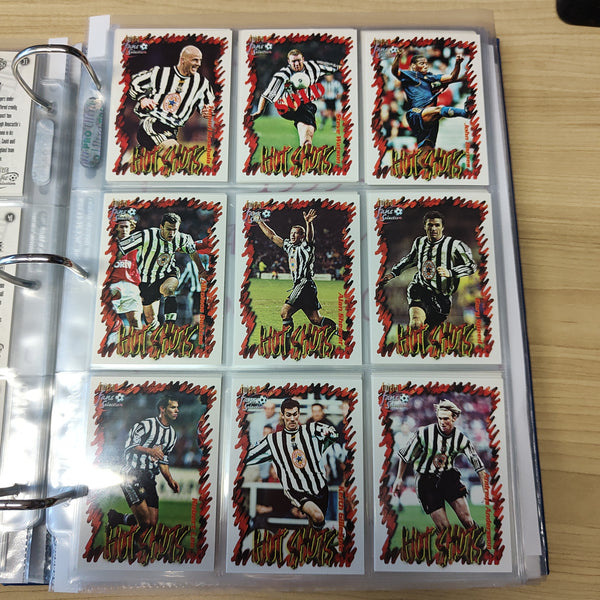 1999 Futera Fans Selection Newcastle United Team Set of Soccer Cards