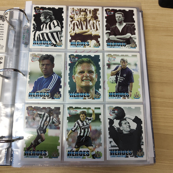 1999 Futera Fans Selection Newcastle United Team Set of Soccer Cards