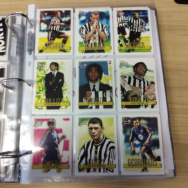 1999 Futera Fans Selection Newcastle United Team Set of Soccer Cards