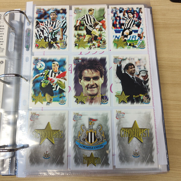 1999 Futera Fans Selection Newcastle United Team Set of Soccer Cards