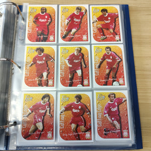 1999 Futera Fans Selection Liverpool Team Set of Soccer Cards