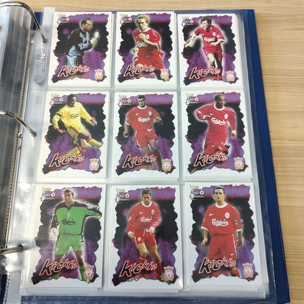 1999 Futera Fans Selection Liverpool Team Set of Soccer Cards