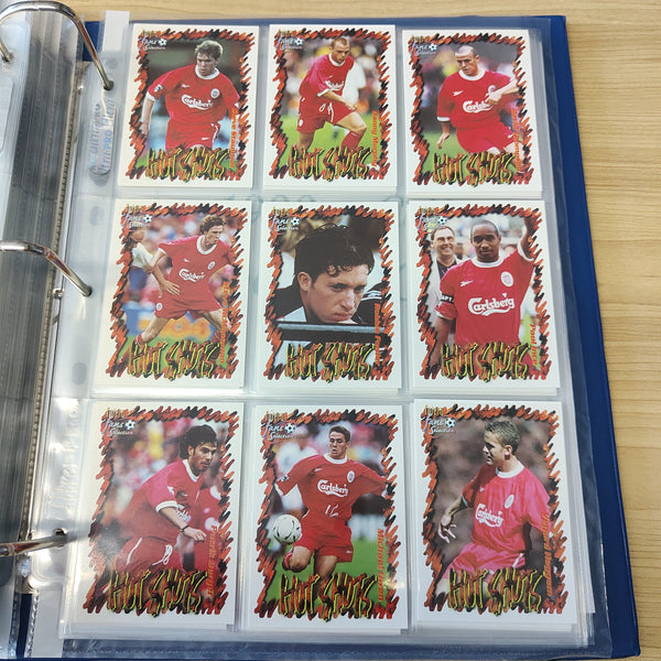 1999 Futera Fans Selection Liverpool Team Set of Soccer Cards