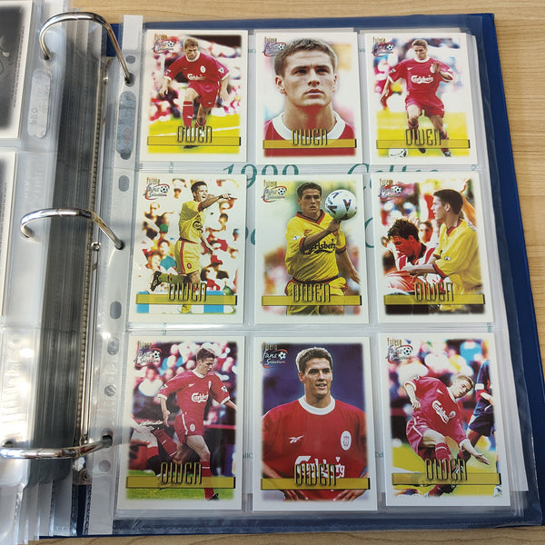 1999 Futera Fans Selection Liverpool Team Set of Soccer Cards