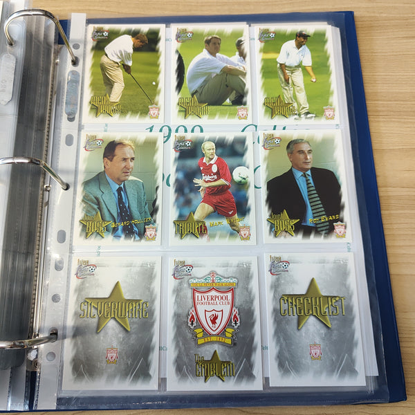 1999 Futera Fans Selection Liverpool Team Set of Soccer Cards