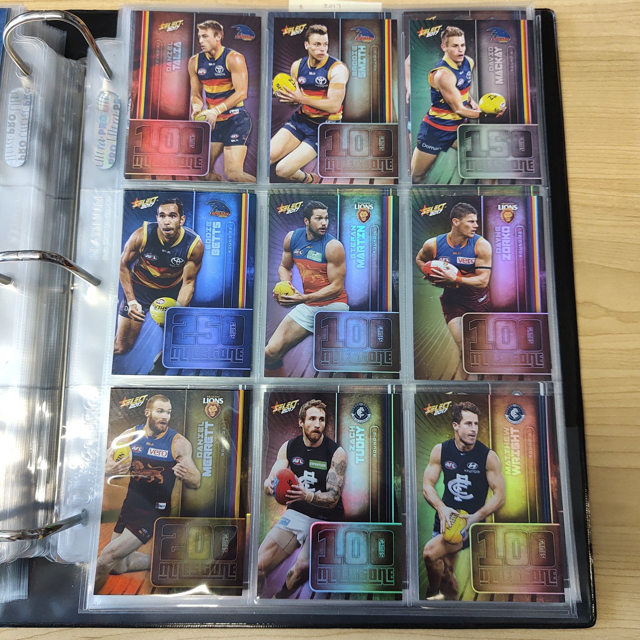 2017 Select Footy Stars Milestones Complete Set of 78