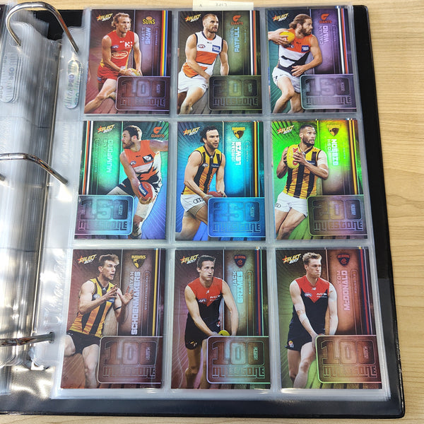 2017 Select Footy Stars Milestones Complete Set of 78