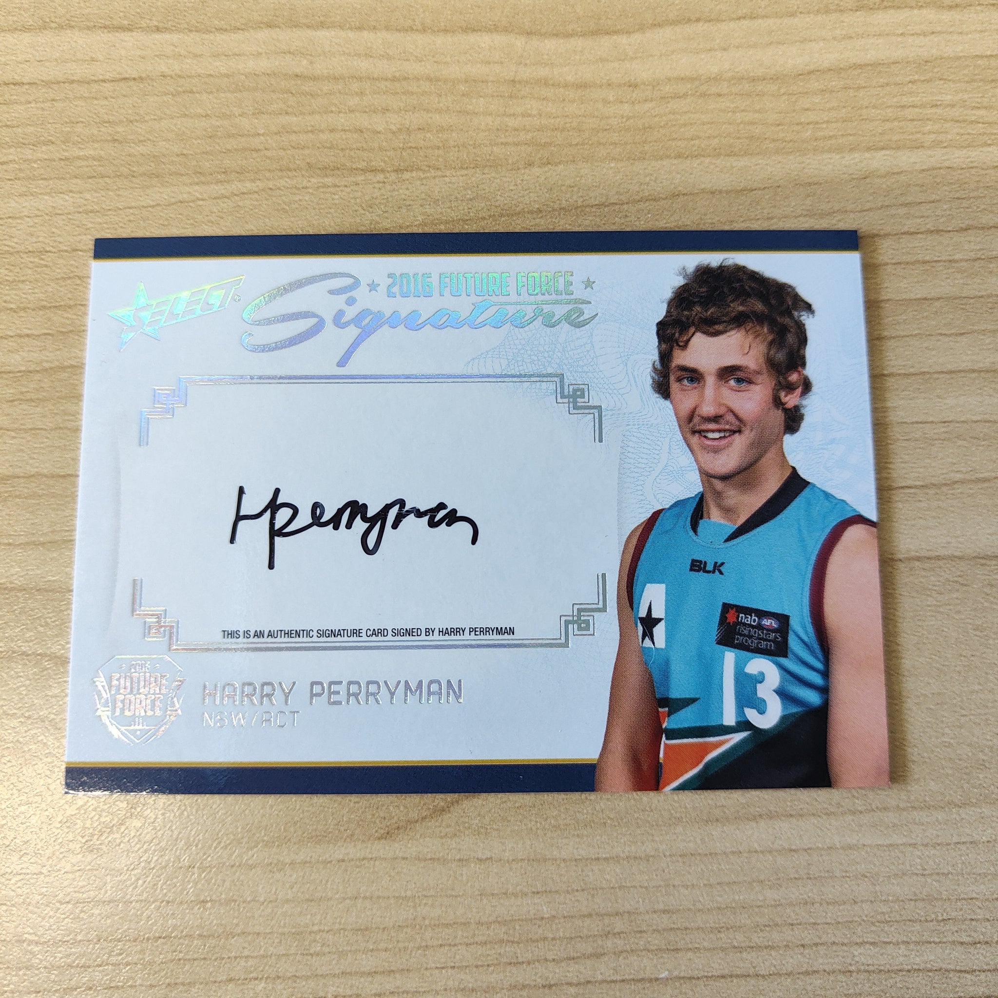 2016 Select Future Force Platinum Signature Harry Perryman GWS No.026/40