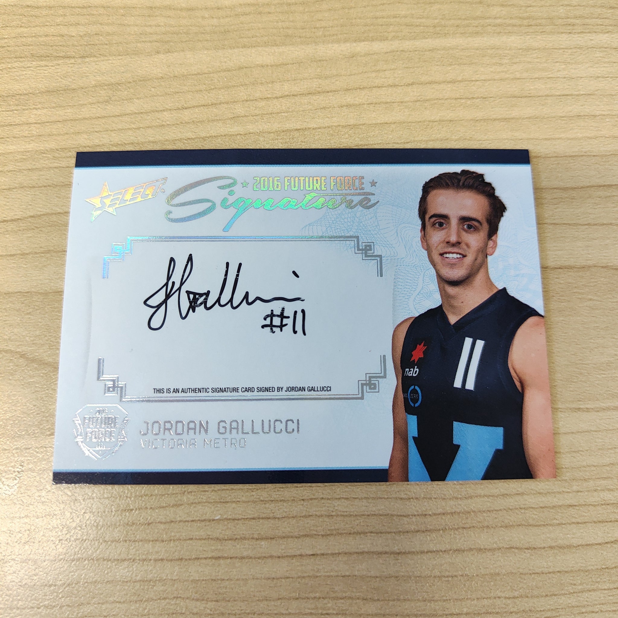 2016 Select Future Force Platinum Signature Jordan Gallucci Adelaide No.014/40
