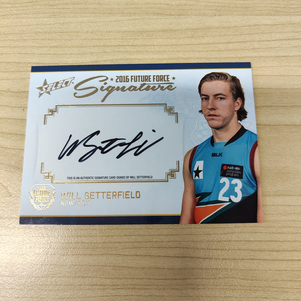 2016 Select Future Force Gold Signature Will Setterfield GWS No.020/200