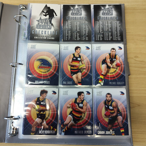 2011 AFL Select Infinity Complete Base Set of 212 Cards in Folder