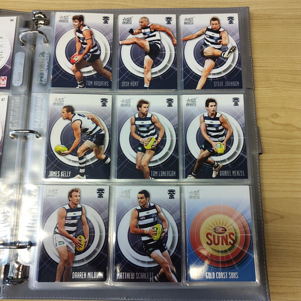 2011 AFL Select Infinity Complete Base Set of 212 Cards in Folder