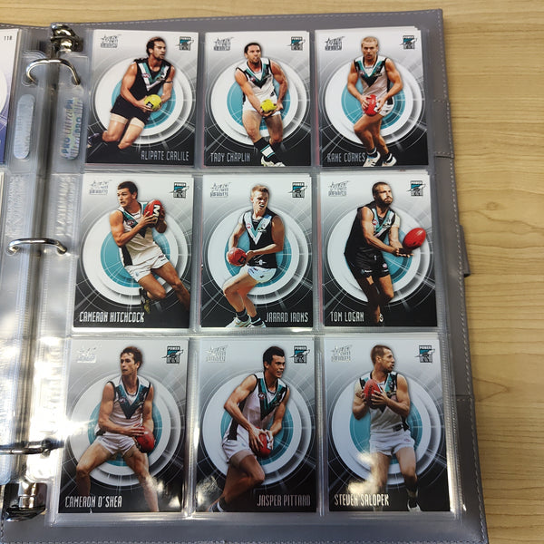 2011 AFL Select Infinity Complete Base Set of 212 Cards in Folder