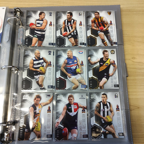2011 AFL Select Infinity Complete Base Set of 212 Cards in Folder