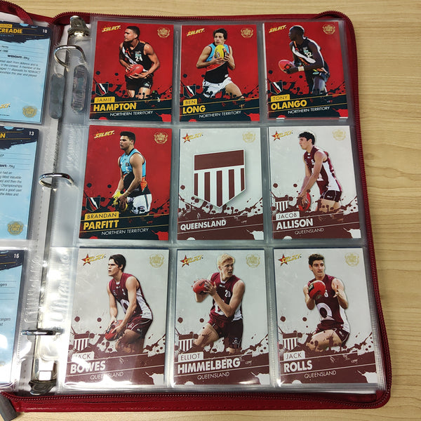 2016 Select Future Force Base Set, All Australian Set, Team Captains and Sheehan Selects in Folder