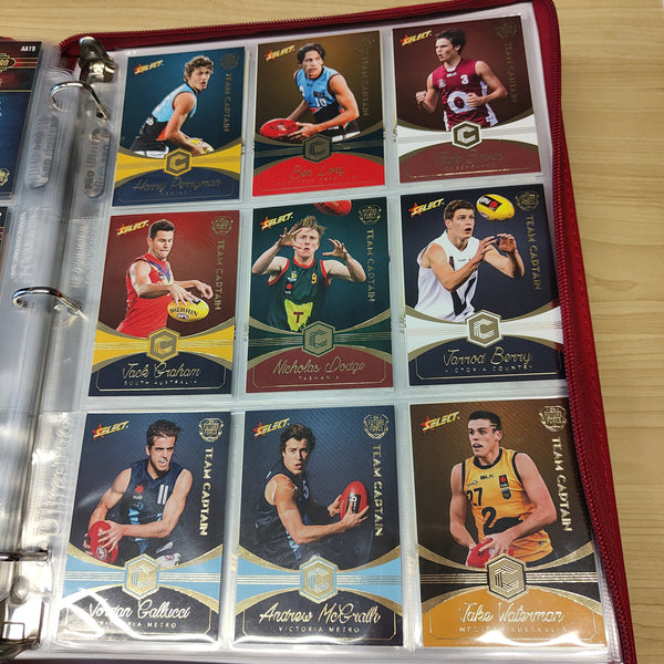 2016 Select Future Force Base Set, All Australian Set, Team Captains and Sheehan Selects in Folder