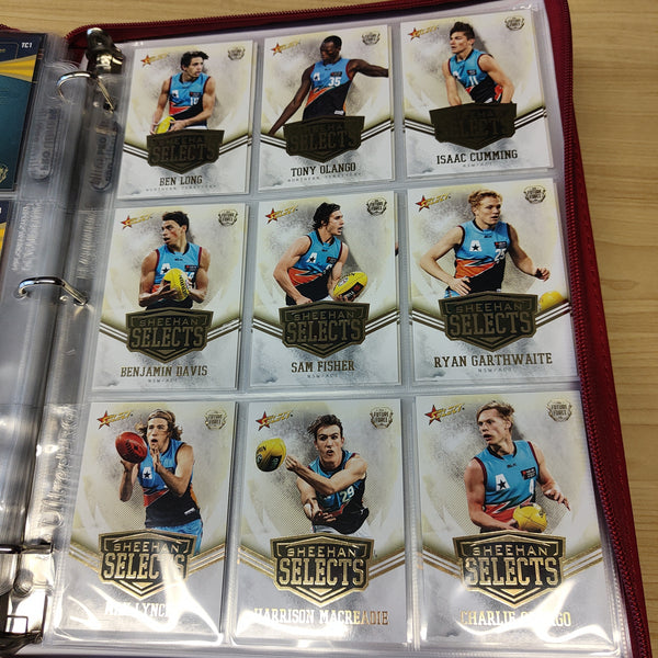 2016 Select Future Force Base Set, All Australian Set, Team Captains and Sheehan Selects in Folder