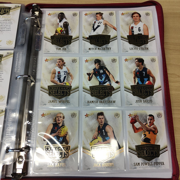 2016 Select Future Force Base Set, All Australian Set, Team Captains and Sheehan Selects in Folder