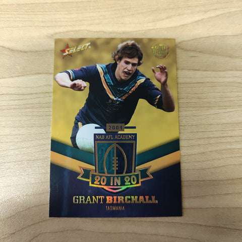 2016 Select Future Force NAB AFL Academy 20 In 20 Grant Birchall No.073/180