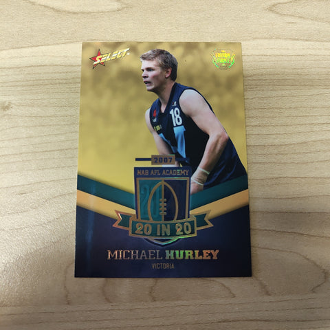 2016 Select Future Force NAB AFL Academy 20 In 20 Michael Hurley No.081/180