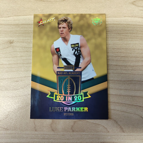 2016 Select Future Force NAB AFL Academy 20 In 20 Luke Parker No.022/180