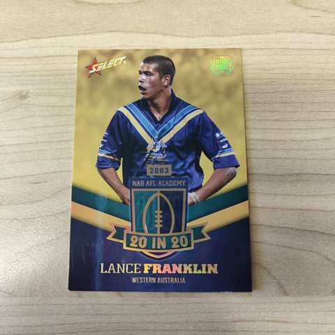 2016 Select Future Force NAB AFL Academy 20 In 20 Lance Franklin No.046/180