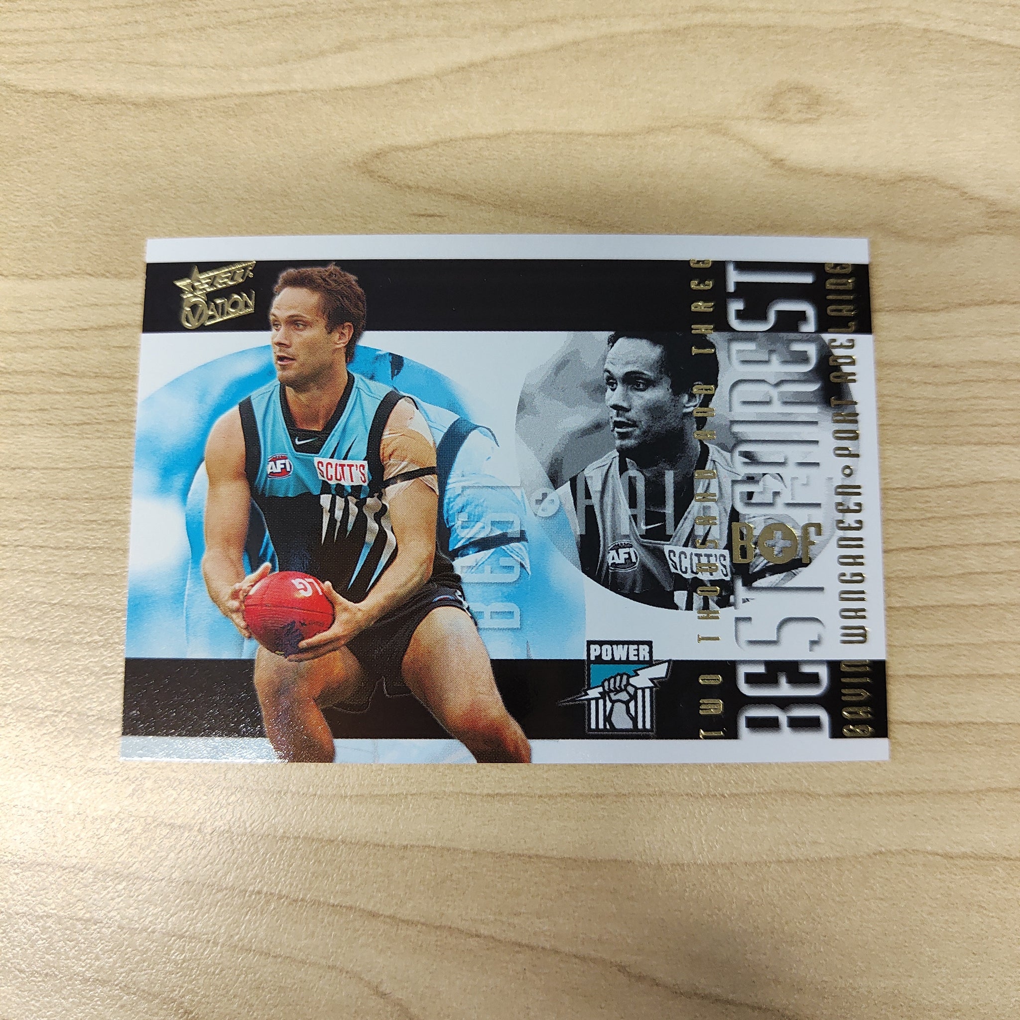 2004 Select AFL Ovation Best & Fairest Card Gavin Wanganeen Port Adelaide