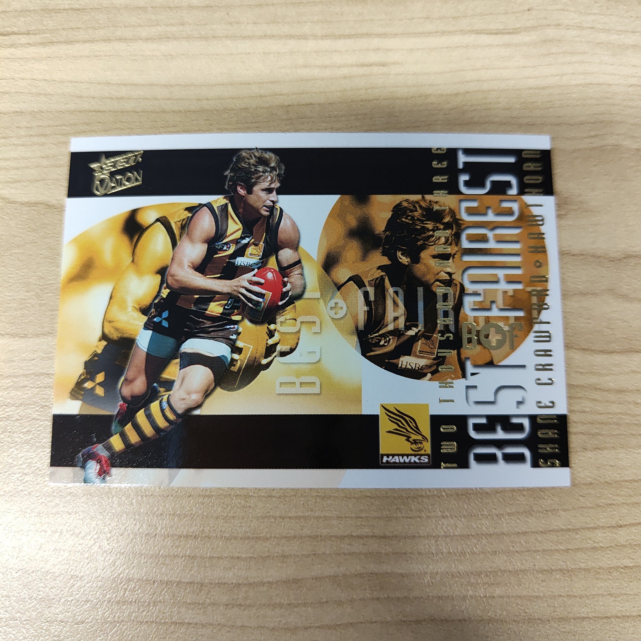 2004 Select AFL Ovation Best & Fairest Card Shane Crawford Hawthorn