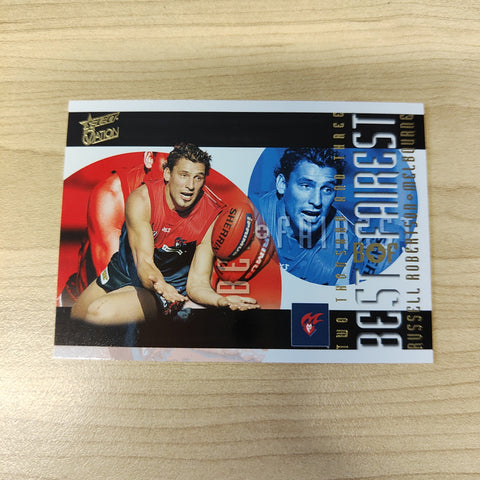 2004 Select AFL Ovation Best & Fairest Card Russell Robertson Melbourne