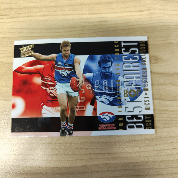 2004 Select AFL Ovation Best & Fairest Card Scott West Western Bulldogs