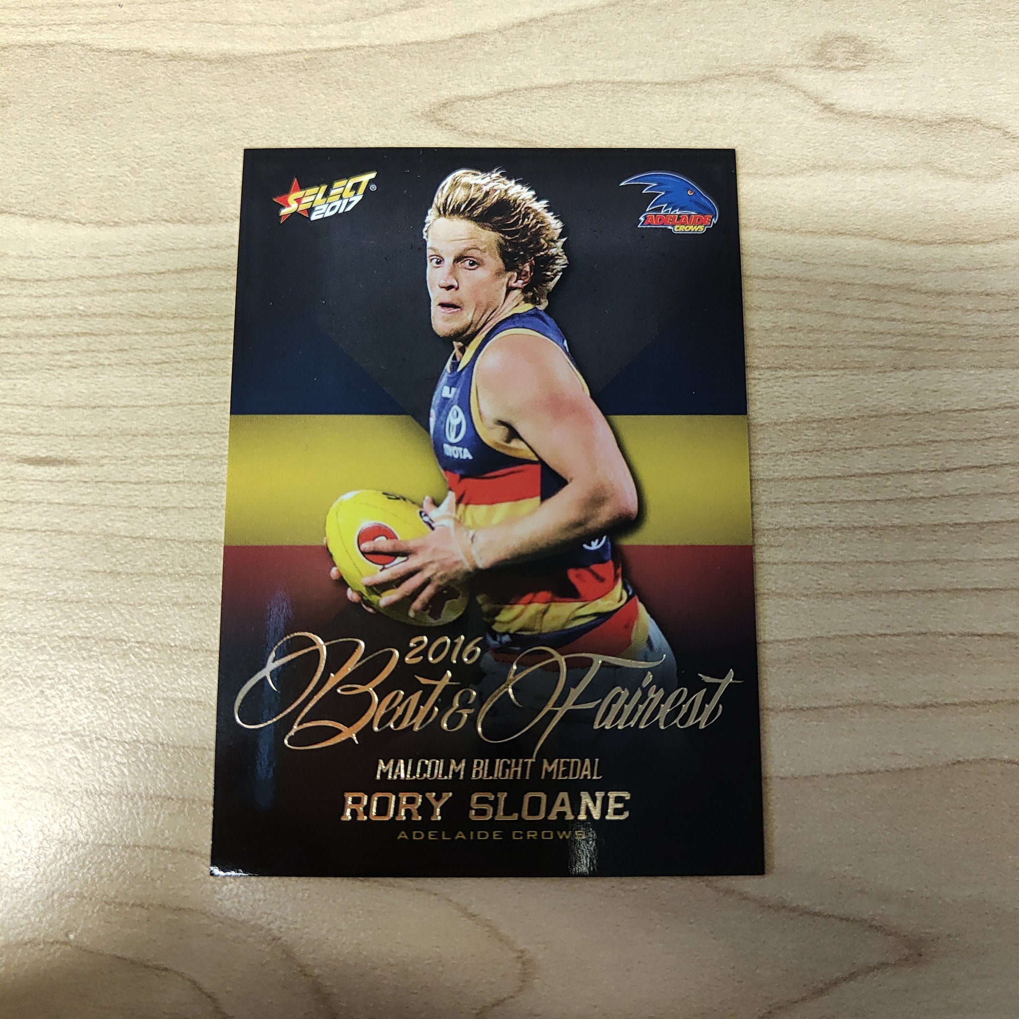 2017 Select AFL Best & Fairest Card Rory Sloane Adelaide