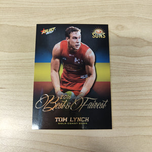 2017 Select AFL Best & Fairest Card Tom Lynch Gold Coast