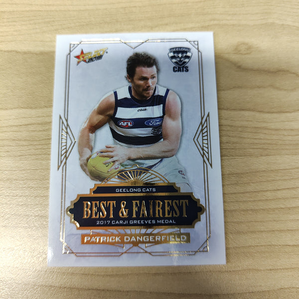 2018 Select AFL Best & Fairest Card Patrick Dangerfield Geelong