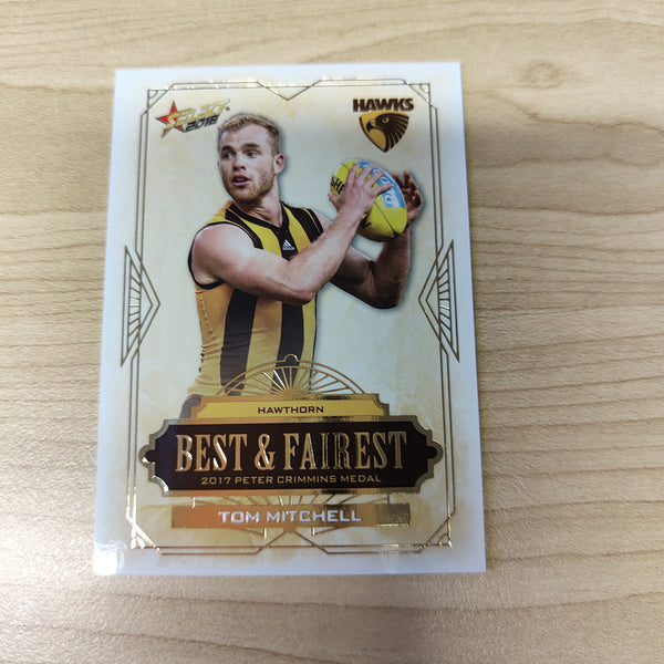 2018 Select AFL Best & Fairest Card Tom Mitchell Hawthorn