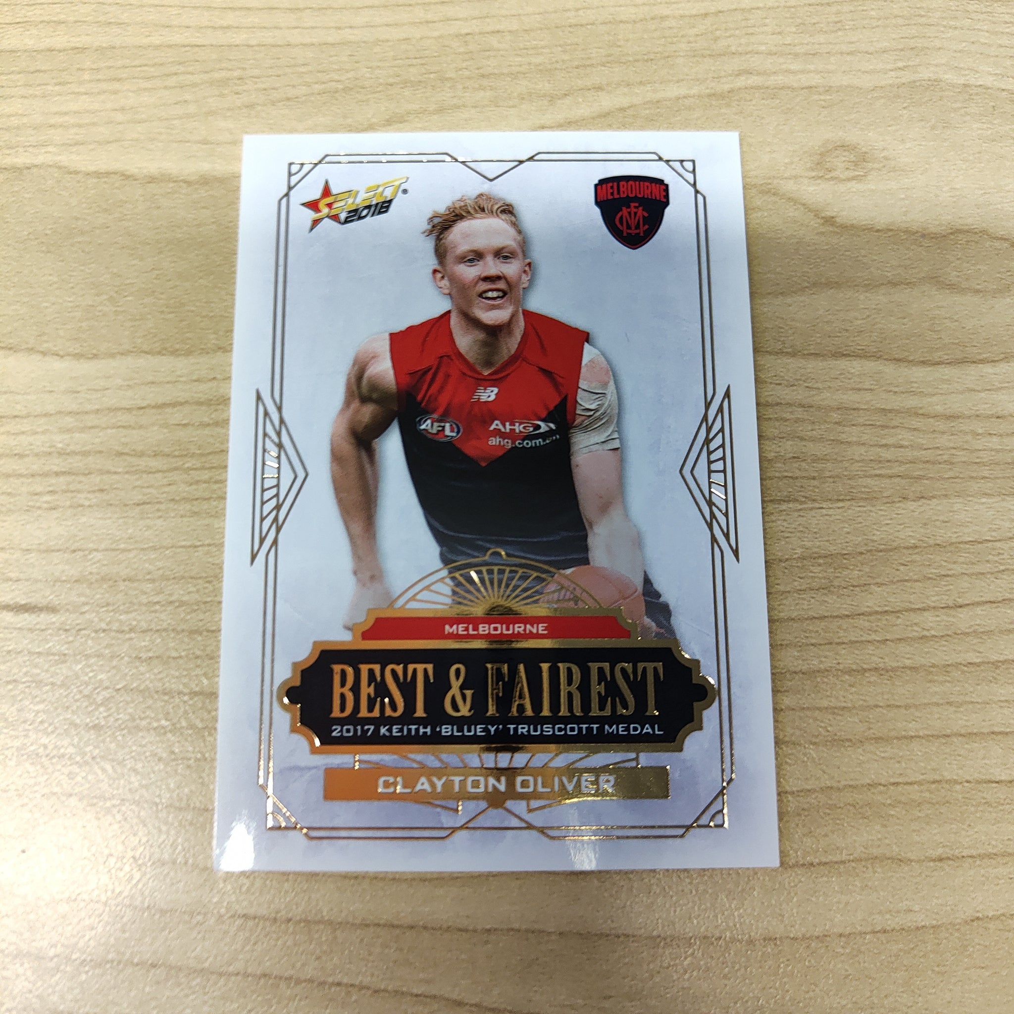 2018 Select AFL Best & Fairest Card Clayton Oliver Melbourne