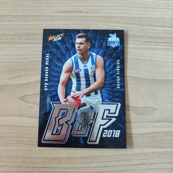 2019 Select AFL Footy Stars Best And Fairest Shaun Higgins North Melbourne