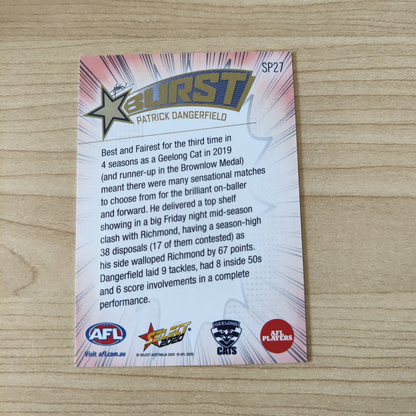 2020 Select Footy Stars Explosion Star Burst Patrick Dangerfield Geelong