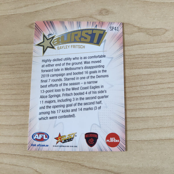 2020 Select Footy Stars Explosion Star Burst Bayley Fritsch Melbourne