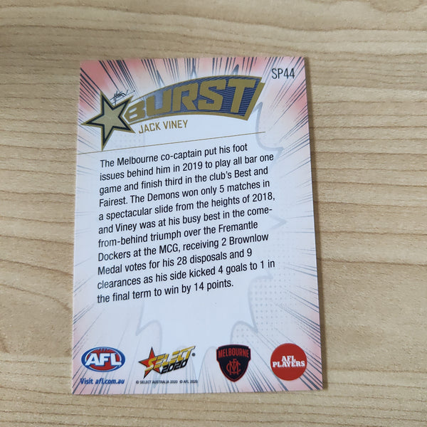 2020 Select Footy Stars Explosion Star Burst Jack Viney Melbourne