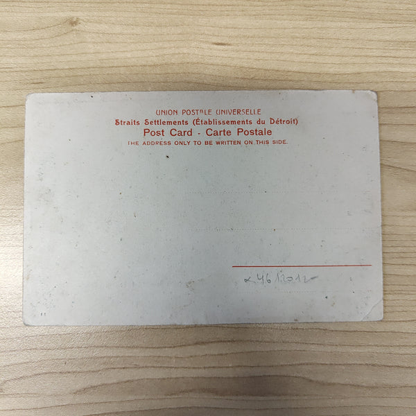 Malaya Strait Settlements Singapore Commercial Square Soldiers returning from an official reception Johnson Pier Postcard