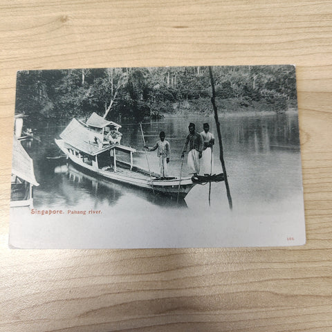 Malaya Strait Settlements Singapore Pahang River Postcard