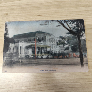 Malaya Strait Settlements Singapore Raffles Hotel Postcard