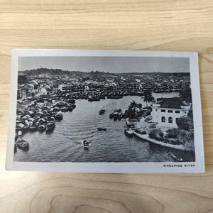 Malaya Strait Settlements Singapore River Photograph Postcard