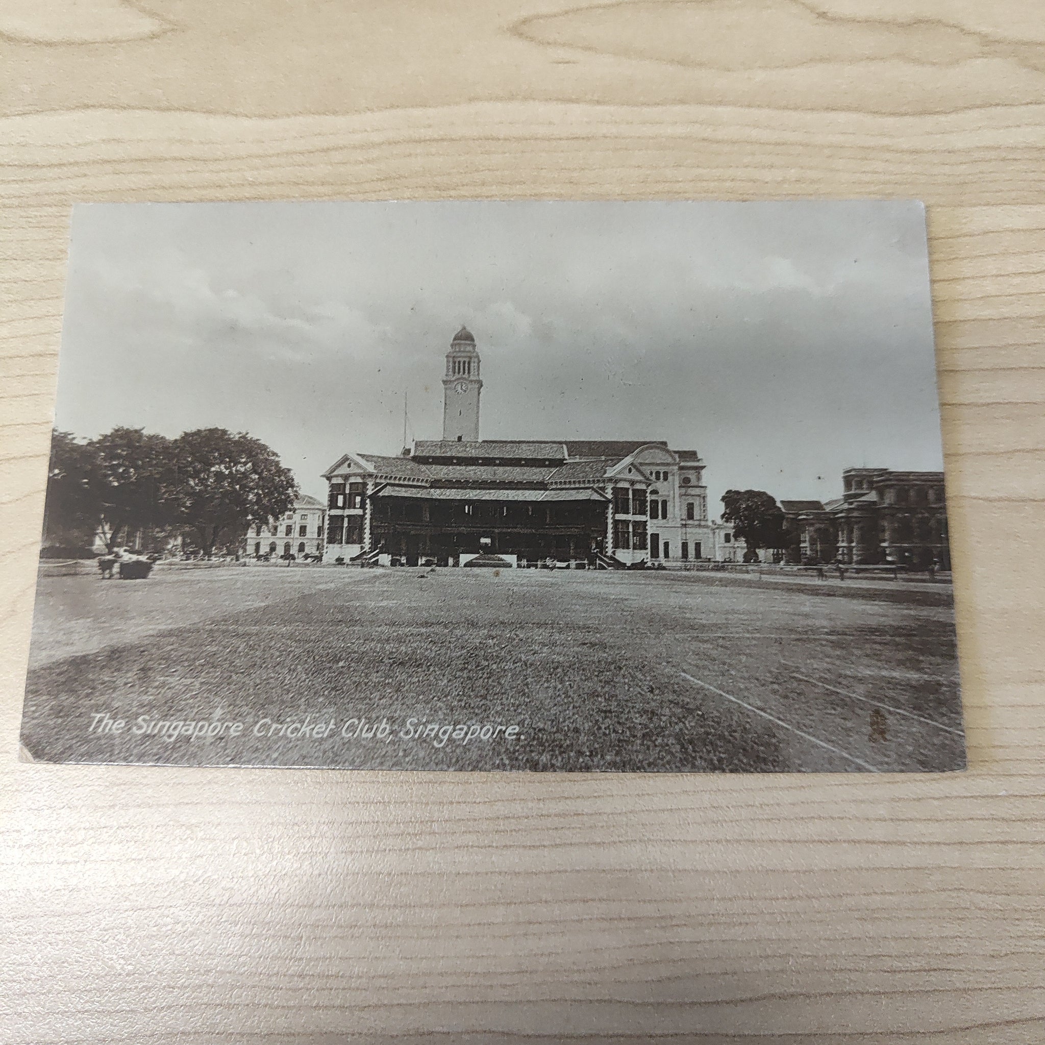 Malaya Strait Settlements Singapore Cricket Club Postcard