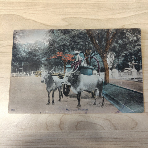 Malaya Strait Settlements Singapore Water-car 1918 King George V 4c Postcard To Australia With Censor Mark