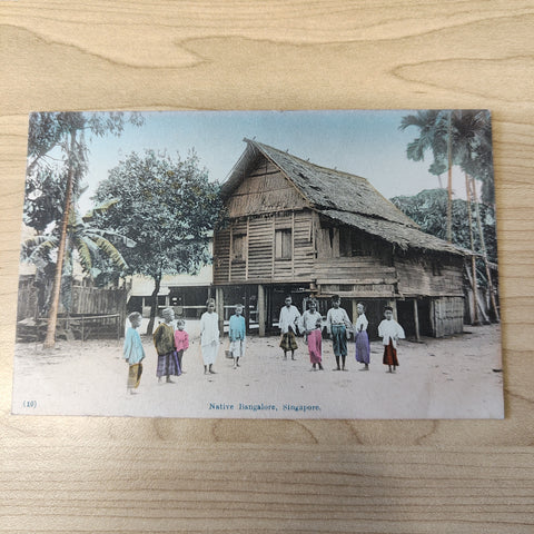 Malaya Strait Settlements Singapore Native Bangalore Postcard