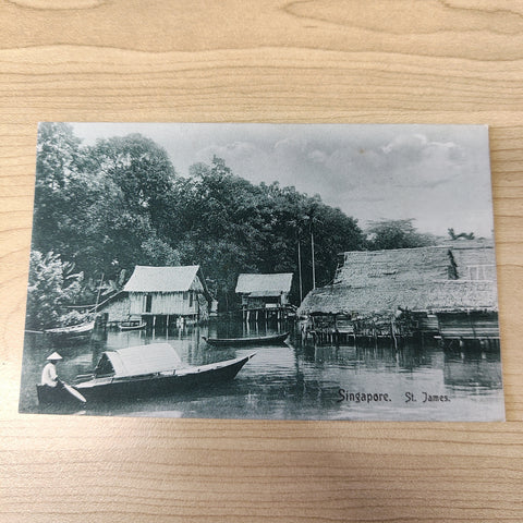 Malaya Strait Settlements Singapore St James Postcard