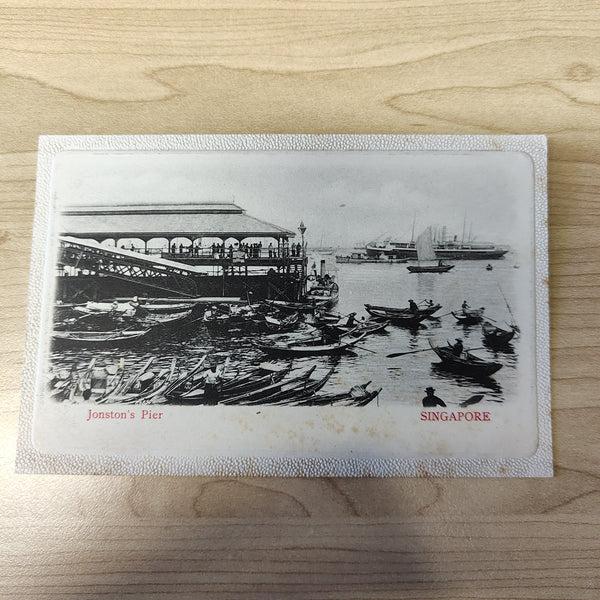Malaya Strait Settlements Singapore Jonston's Pier Postcard