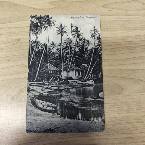 Malaya Strait Settlements Singapore Tanjong Rhu Postcard
