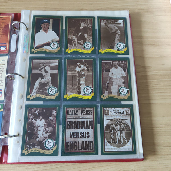 Weetbix Sanitarium The Bradman Collection Cricket Cards In Folder